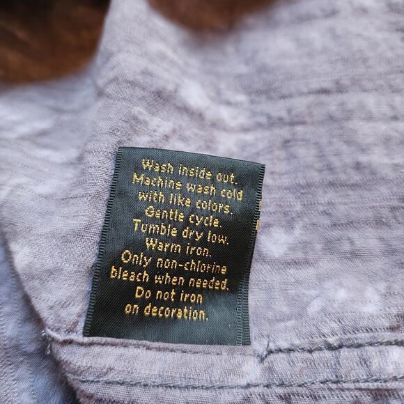 Helix Graphic Long Sleeve Button Up Shirt Mens Size XL Purple Cross Pride Honor - Picture 12 of 15